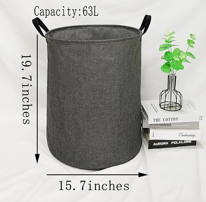 Round Laundry Hamper Storage Basket Organizer Hamper Storage Bins