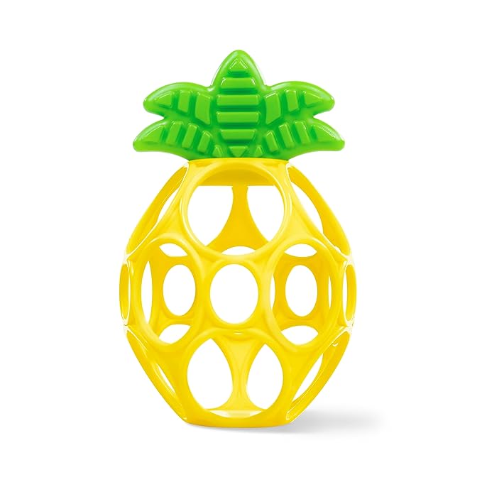 Bright Starts Oball Easy Grasp Pineapple Teether Toy, Hold My Own Collection