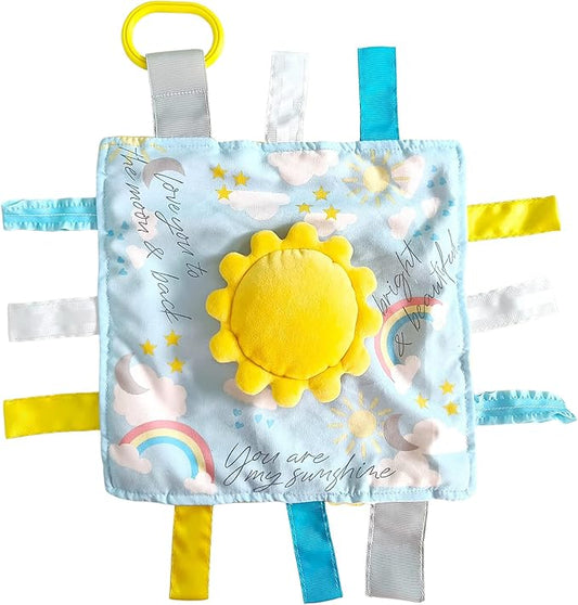 Baby Jack & Co 10x10 Sunshine Lovey Tag Toys for Babies - Baby Toys