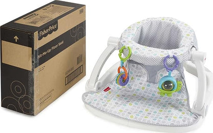 Fisher-Price 3-in-1 Sit-to-stand Activity Center [Amazon Exclusive], Multicolor & Portable Baby Chair Sit-Me-Up Floor Seat with Developmental Toys & Machine Washable Seat Pad