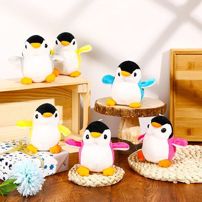 Kasyat 24 Pcs Stuffed Penguins Mini Plush Penguin Stuffed Toys Animal, Cute Small Baby Penguin Stuffed Doll Keyholder Bag Pendant for Birthday Gifts Party Favors 4 Inch,4