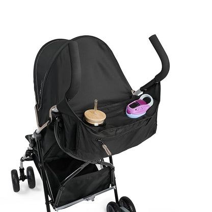 Summer by Ingenuity 3D Mini Convenience Stroller – Lightweight Stroller with Compact Fold, Multi-Position Recline, Canopy with Pop Out Sun Visor – Umbrella Stroller for Travel and More, Cashew Tan
