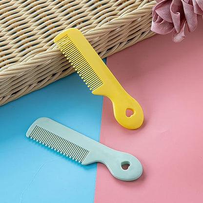 4Pcs Colorful Round Tip Bristles Baby Cute Comb Baby Grooming Styling Tools and Appliances For Sensitive Scalp Skin, for Nursery Newborn Infant Girl Boy Kids Comb Baby