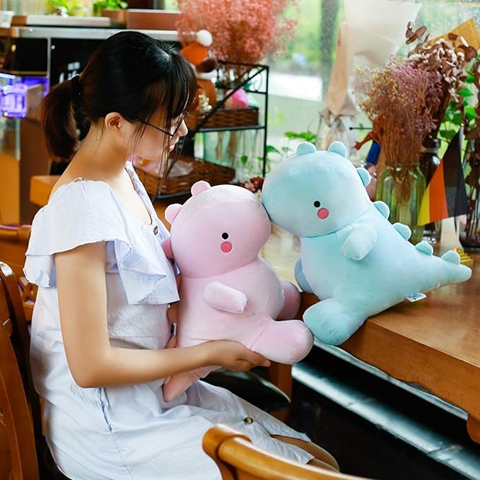 VHYHCY Cute Dinosaur Plush Toys, Fat Dinosaur Stuffed Dolls 12 inch