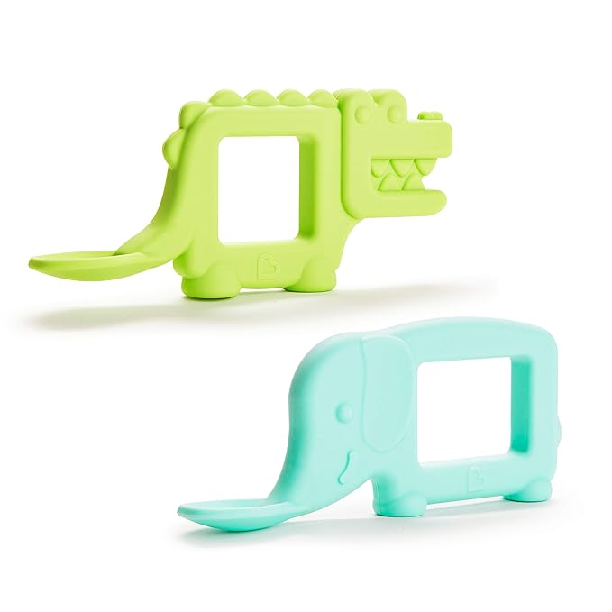 Munchkin┬« The Baby Toon??Silicone Teether Spoon, 2 Pack