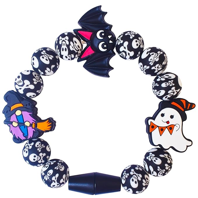Halloween Baby Toy Gothic Baby Teether Ring Baby Stuff Teething