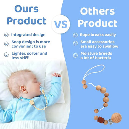 RTMOK 4pcs Silicone Setpacifier Clip"