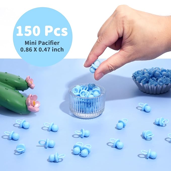 Baby Shower Pacifiers, 150 Mini Pacifiers for Baby Shower
