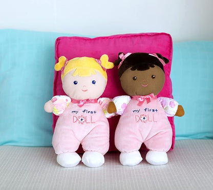 Baby Starters Plush Snuggle Buddy My First Baby Doll, Blonde Hope 10 inch