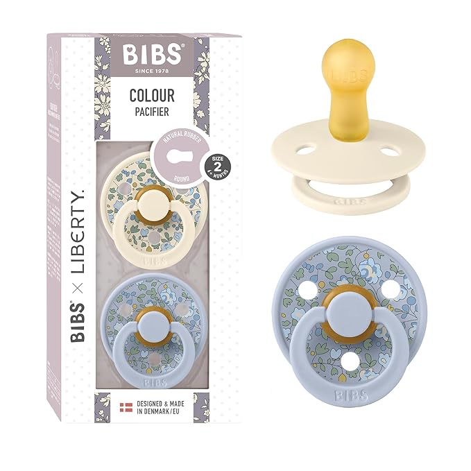 BIBS Liberty Pacifier | 2 Colour Natural Rubber Latex Soothers