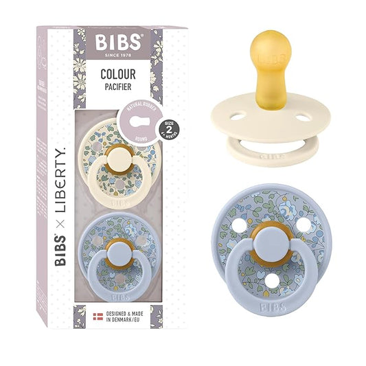 BIBS Liberty Pacifier | 2 Colour Natural Rubber Latex Soothers