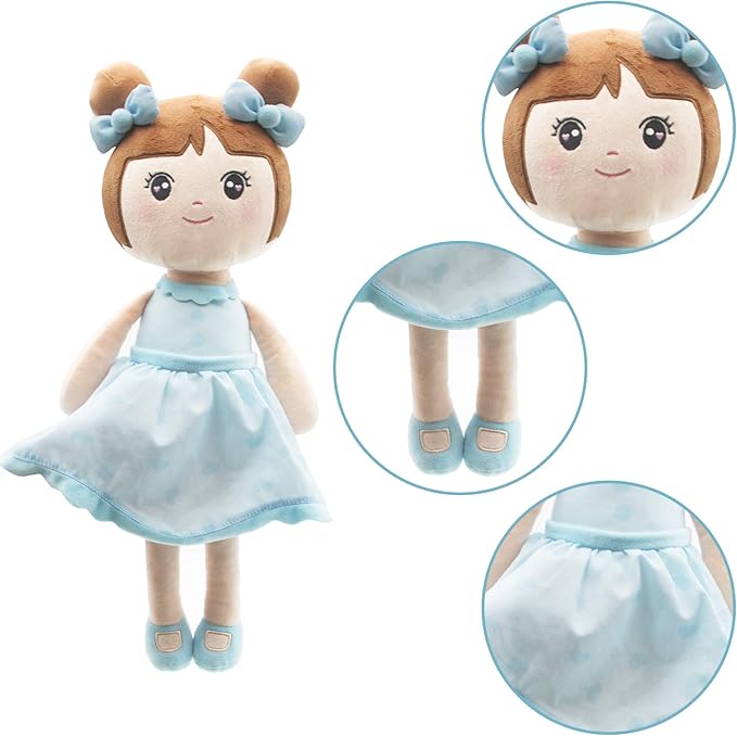 Maxshop 17'' Plush Dolls Baby Girl Toy Gifts Stuffed Doll