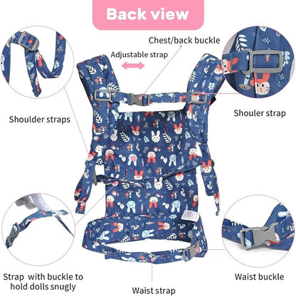 Baby doll carrier for baby girl Premiums soft straps and 18 inch