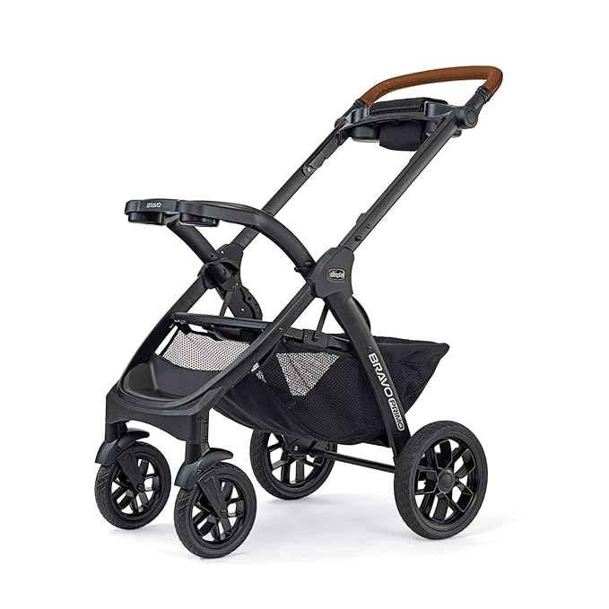 Chicco Bravo Primo Trio Travel System, Quick-Fold Stroller with Chicco KeyFit 35 Zip Extended-Use Infant Car Seat and Stroller Combo | Springhill/Black