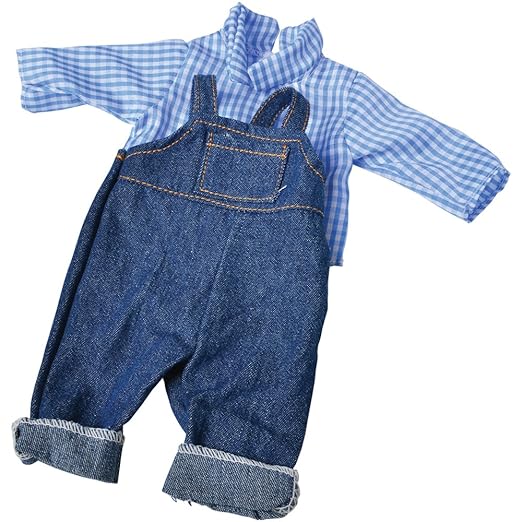 Constructive Playthings Washable Baby Doll Clothes for 12-14 Inch Dolls, Poly/Cotton 4 Doll 3 Years
