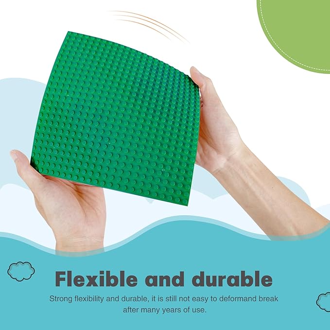 Sawaruita Pack of 8 Classic Baseplates Building Base Plates- 10 10 in