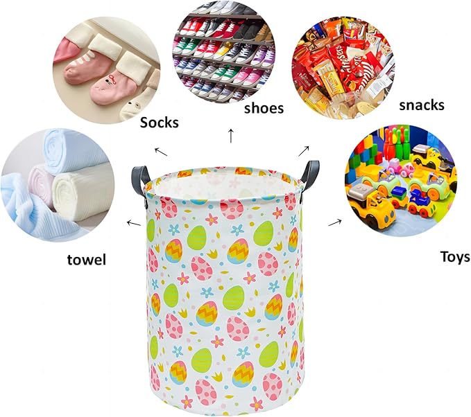 Round Laundry Hamper Storage Basket Organizer Hamper Storage Bins