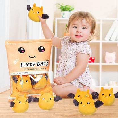 REFAHB Lucky Bat Plush Toy, Removable Stuffed Animal Plush Dolls (5pcs a