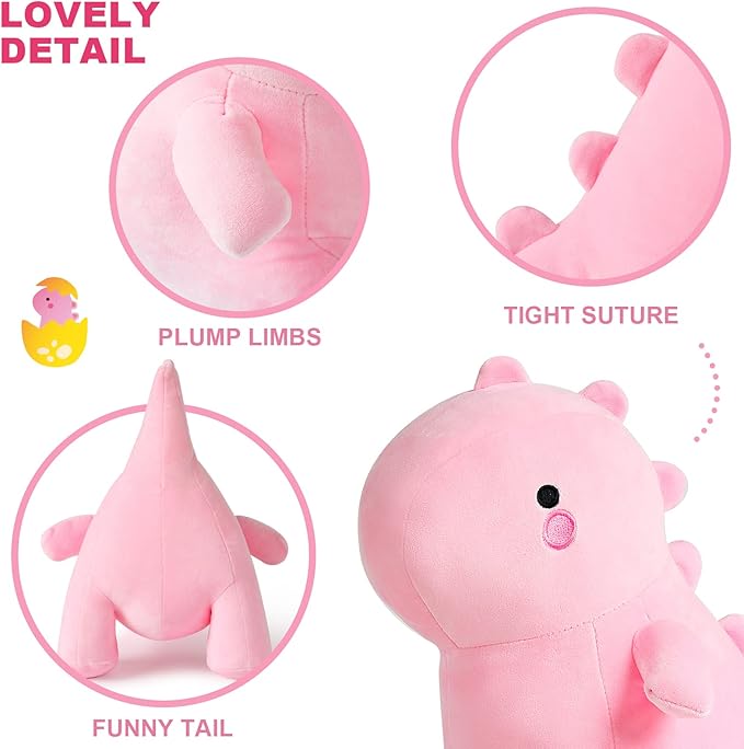 Ditucu Cute Dinosaur Stuffed Animals Toys Plush Dolls Soft Dino 10 inch