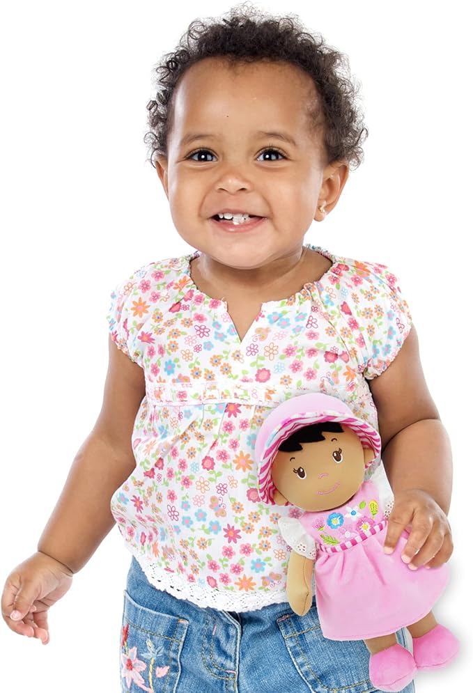 June Garden 12" Soft Dolly Malorie - Stuffed Soft Baby Doll Gift for 1 2 3 Year Old Girls