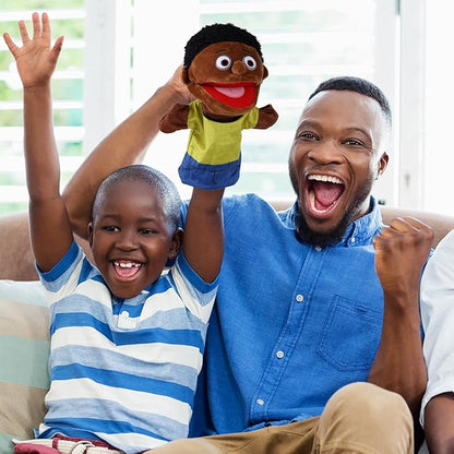 1 Pcs Family Hand Puppets 12 Inch Grandparents, Mom & Dad