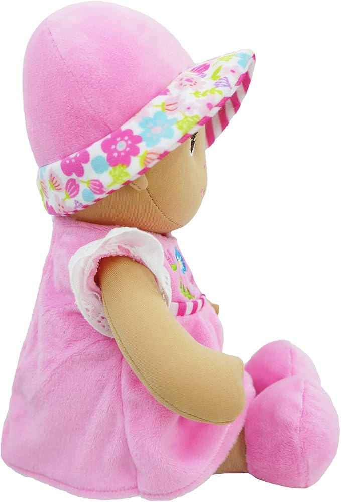 June Garden 12" Soft Dolly Malorie - Stuffed Soft Baby Doll Gift for 1 2 3 Year Old Girls