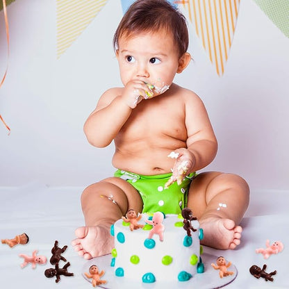 240 PCS Mini Plastic Babies Dolls, 1 Inch Small King
