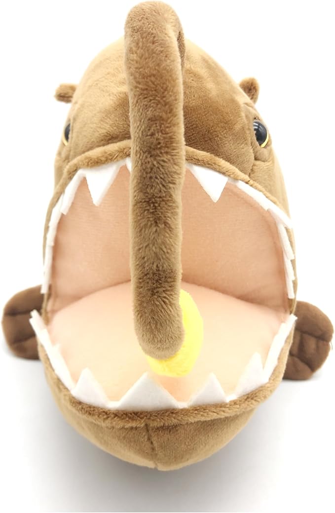 JIANEEXSQ Realistic Angler Fish Stuffed Animal Doll, Simulation Anglerfish Plush Toy