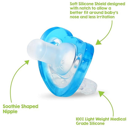 RaZbaby JollyPop Newborn Pacifier 0-3 Months - Soft, BPA-Free Silicone 2