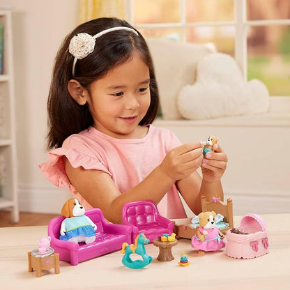 Lil Woodzeez – Dollhouse Furniture Playset 3 Posable 3 Years