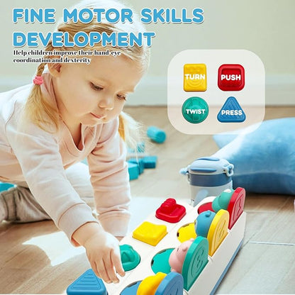 Interactive Dinosaur Pop Up Toy for Babies and Toddlers,Early Learning and Brain Development Educational Plaything 18 Months+