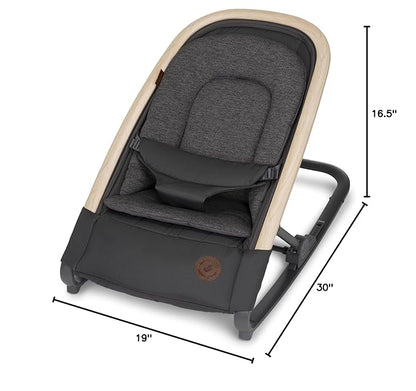 Maxi-Cosi Kori 2-in-1 Baby Bouncer Seat for Infants, Baby Rocker Chair, Portable Baby Bouncer, Classic Graphite