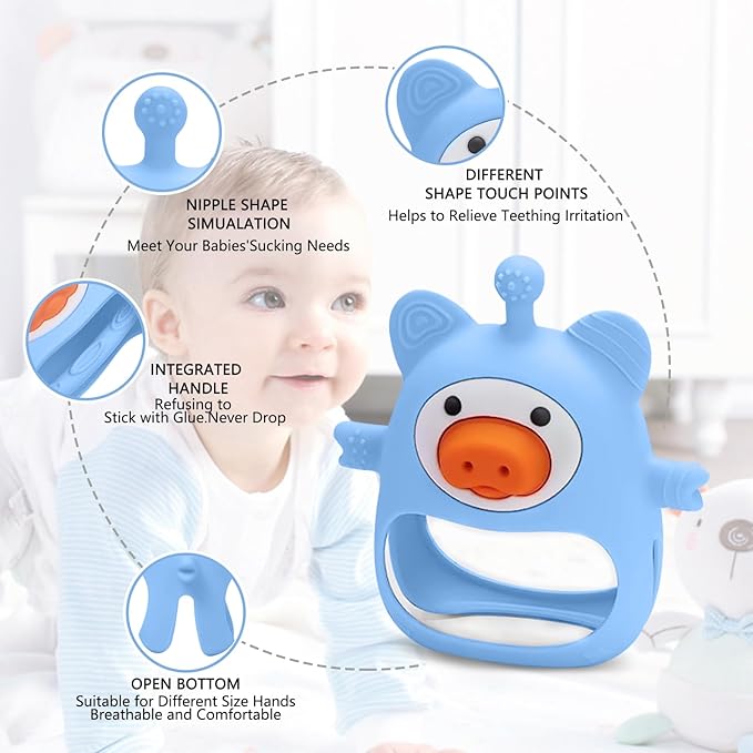 Baby Teether,Teething Toys for Babies 0-6 Months