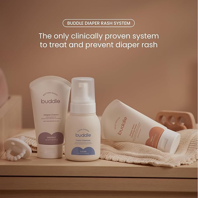 Diaper Rash System - Foaming Cleanser, Diaper Rash Paste & Diaper Cream Bundle 3 pc