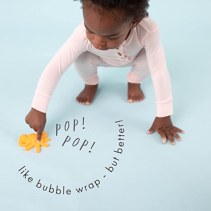 Doddle & Co. The Chew Sunshine Teether with Poppable Bubbles | Toddler Teething Fidget Toy for Baby 1