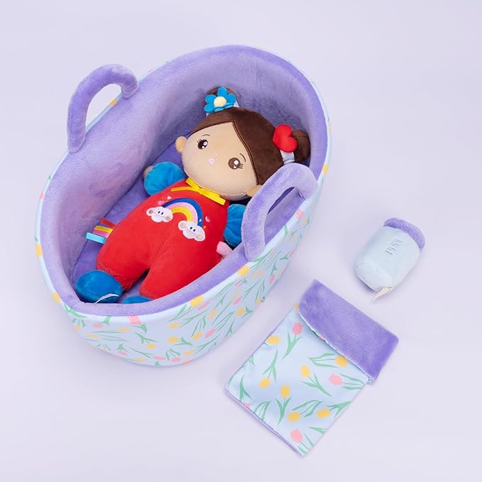 OUOZZZ 10" Soft Baby Doll Gift Set - First Baby