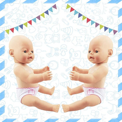 4 Pack Baby Diapers Doll Underwear for 14-18 Inch Baby