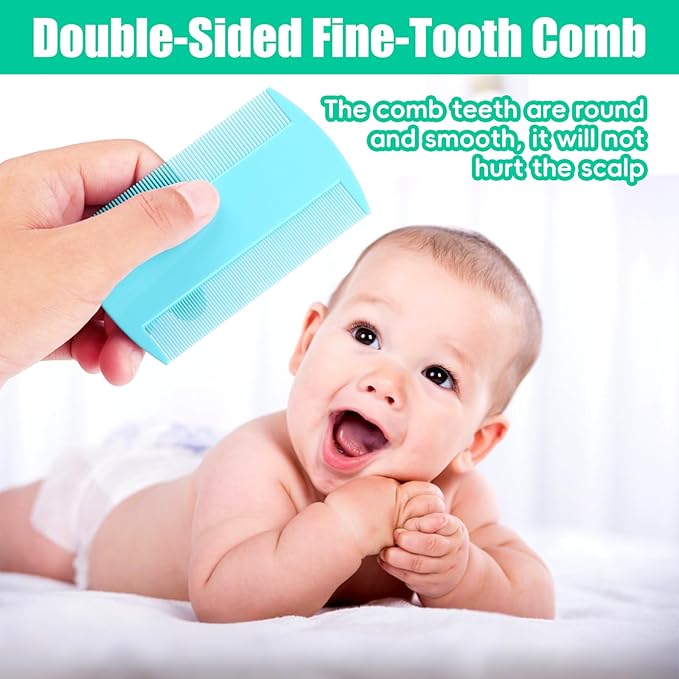 Cradle Cap Brush for Babies, 5Pcs Cradle Cap Treatment Set with Soft Bristle Brushes Silicone Scrubber Fine-Tooth Comb for Newborn Bathing Essentials Baby Brush and Comb Set (Green)