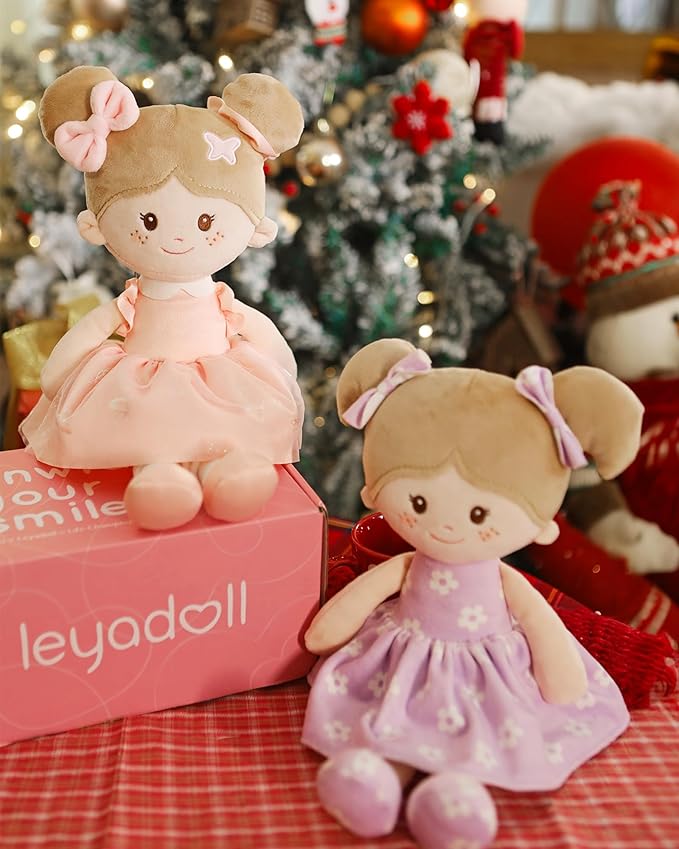Soft Baby Doll Toys (12''), My First Baby Rag Doll for 1 Year-Old Girl Birthday Gift