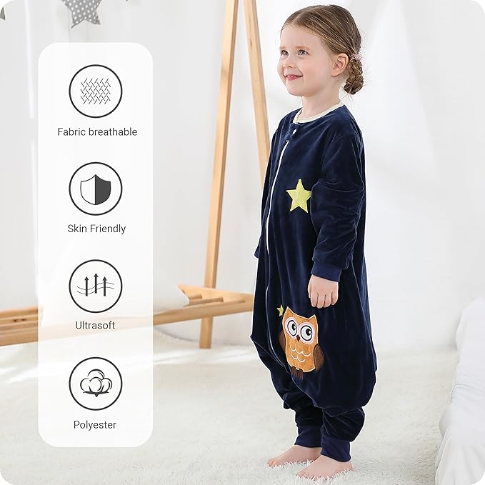 Baby Sleeping Sack Sleeveless, Toddler Sleeping Bag with Legs
