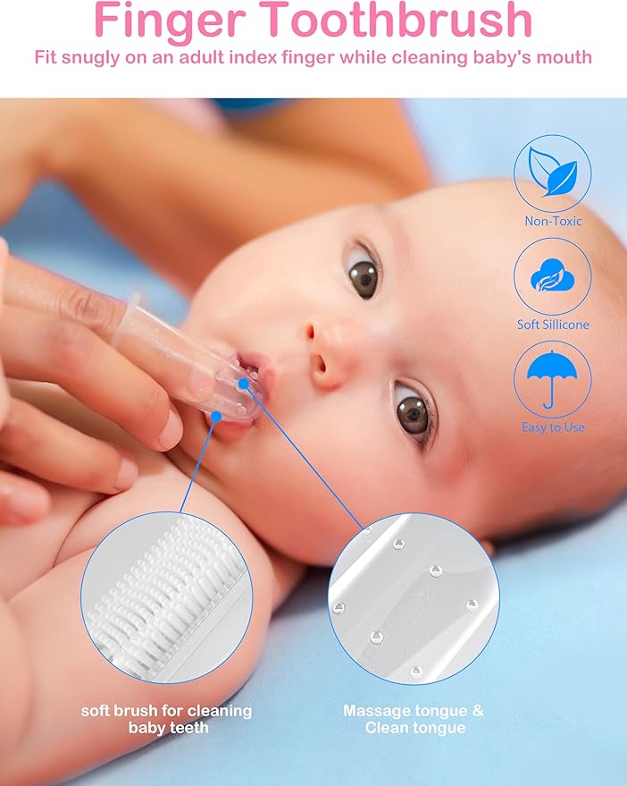 Baby Healthcare and Grooming Kit 15 in 1, Safe Baby Grooming Kit Newborn Girl Boy Essentials, Portable Baby Care Set Nursery Shower Gift for Infant Baby Registry Search, Pink