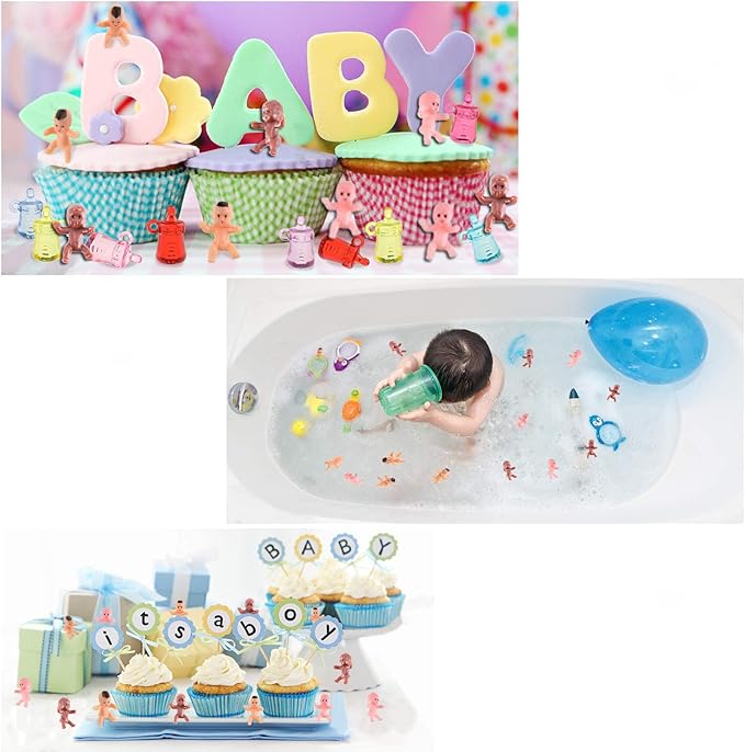 240 PCS Mini Plastic Babies Dolls, 1 Inch Small King