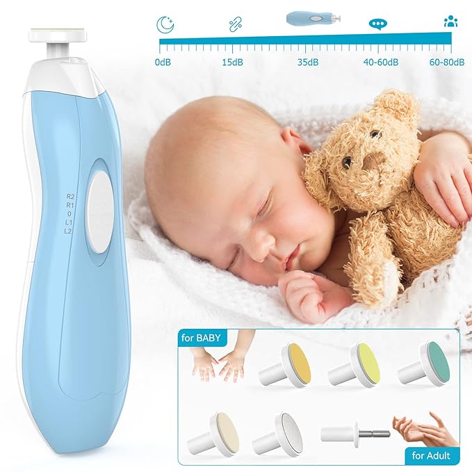 Lupantte Baby Healthcare and Grooming Kit, 24 in 1 Baby Electric Nail Trimmer Set, Nursery Care Kit, Toddler Nail Clippers, Medicine Dispenser, Infant Comb, Brush, Baby Care Products