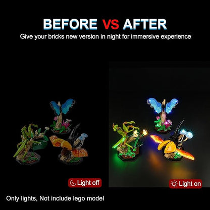 LED Lighting Kit for Lego The Insect Collection, LED Light 21342 Building