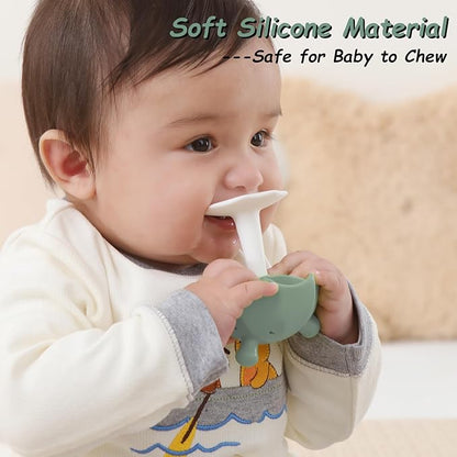 Umbrella Baby Teether with Suction Base, Seposeve Teething Toys for Babies 0-6 Months 6-12 Months 12-24 Months,