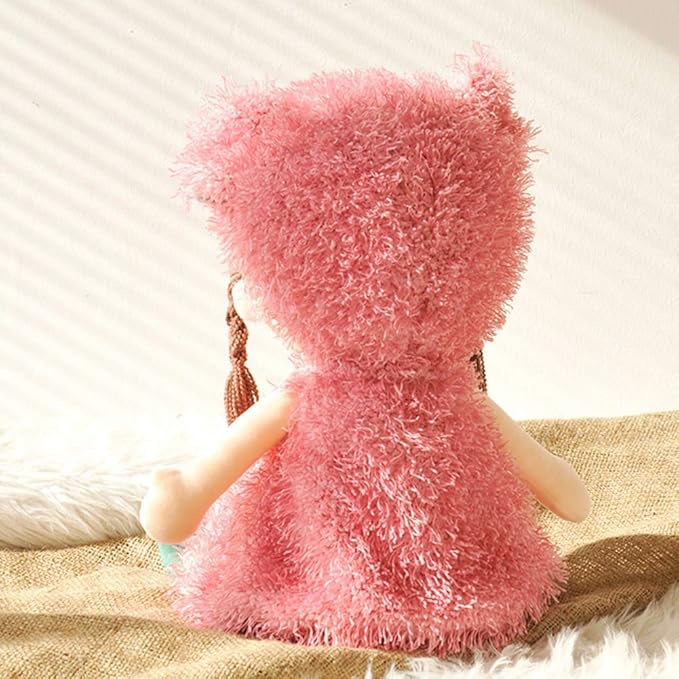 Plush Baby Doll Girl with Clothes, 17.7 Sweetheart Rag Doll Cozy Cuddle Soft Baby Doll for Kids Babies