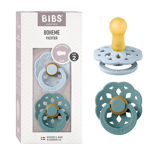 New BIBS Pacifiers - Boheme Collection | BPA-Free Baby Pacifier 2 | 6-18 Months