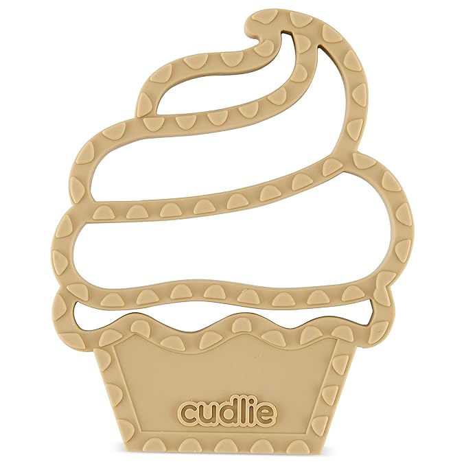 Cudlie 2-Pack Food Grade Silicone Teether - BPA Free, Fun
