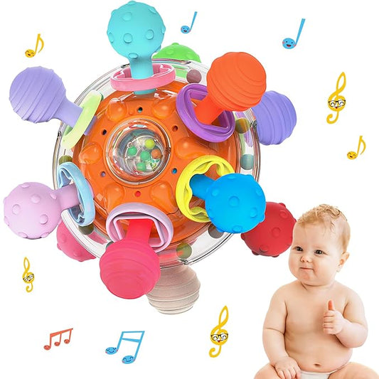 Baby Sensory Teething Toys - Infant Teethers Montessori Toys, Updated 0 3 6 9 12 18