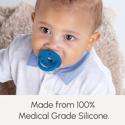 Soothipop Silicone Pacifier Teething Toys for Babies 0-6 Months 12, 18 Months - (2 Pack) Pacifier Shaped Baby Teether